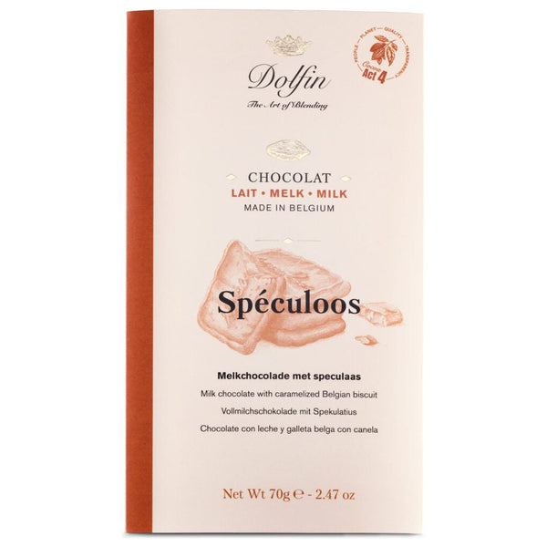 Chocolat au lait Spéculoos - 70g - Dolfin - Épices et vous Tournai