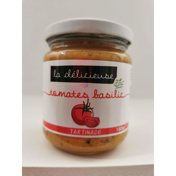 Tartinade - Tomates Basilic BIO - La Délicieuse 180G