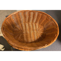 Panier ovale tressage en plastique