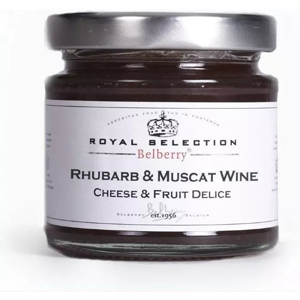 Confiture pour fromage  rhubarbe & vin  muscat  130g -  bELBERRY
