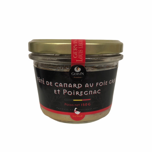 Pâté de canard au foie gras et poiregnac 150g -  Gervin