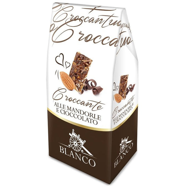 Chocolat croustillant aux amandes et chocolat 100g - Blanco
