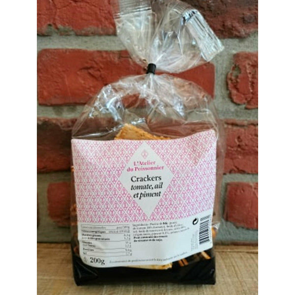 CRACKERS Tomate, ail et piment  - l'Atelier du Poissonnier