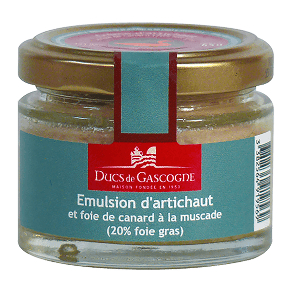 Emulsion d'artichaut et foie de canard à la muscade (20% foie gras)  -  Ducs De Gascogne