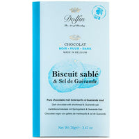 Chocolat noir Biscuits sablés & Fleur de sel de Guérande - Dolfin - Épices et vous Tournai